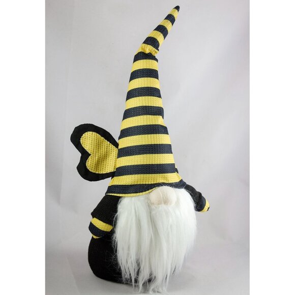 Bumble Bee Knitted Plush Gnome Figure 18 inches tall - Picture 1 of 4